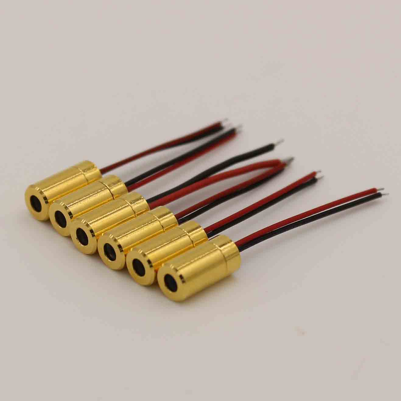 Modules de diode de diode laser rouge à faible puissance 650nm 5MW Module laser de classe IIIA pour petits outils laser